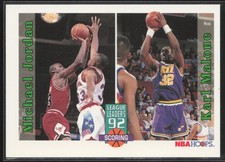 1992-93 Hoops #320 Michael Jordan / Karl Malone