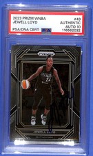 Signed 2023 Panini Prizm WNBA Jewell Loyd #43 PSA/DNA Certified Authentic