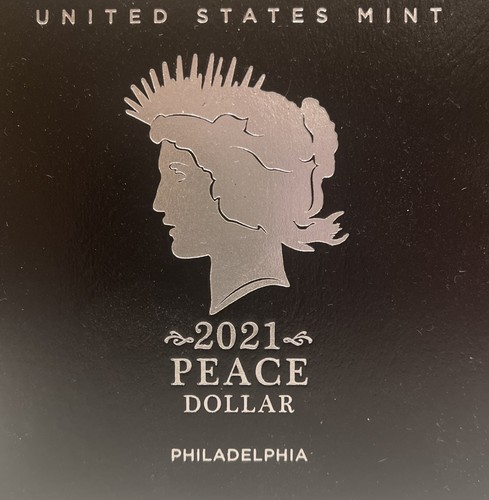 2021 Peace Dollar Philadelphia *BOX and COA  ONLY, NO COIN