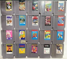 20 Nintendo NES Games Lot - Sports, Gameshows, Kids, Break  Time - Working