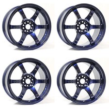 Set Of 4 Gram Lights 57dr Eternal Blue Pearl 18x9.5 5x114.3mm Wheels