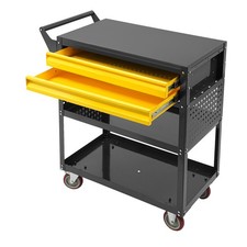 Rolling Steel Mechanic Tool Cart 31-inch 400 Lb Capacity With Drawers