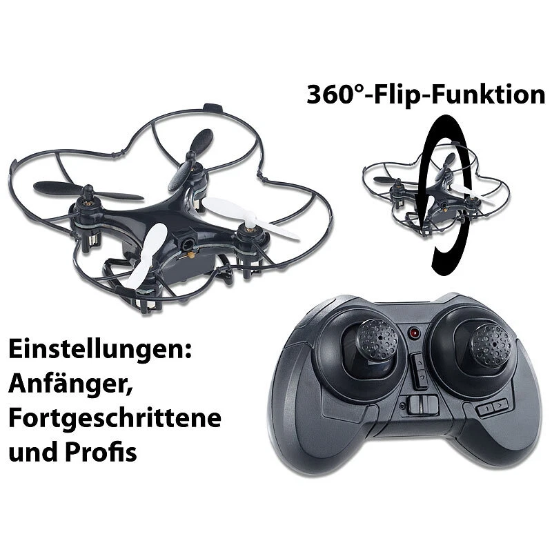 Simulus Mini-Quadrocopter GH-4.micro V2, 4-Kanal-Fernbedienung, 2,4-GHz-Funk - Bild 4 von 4