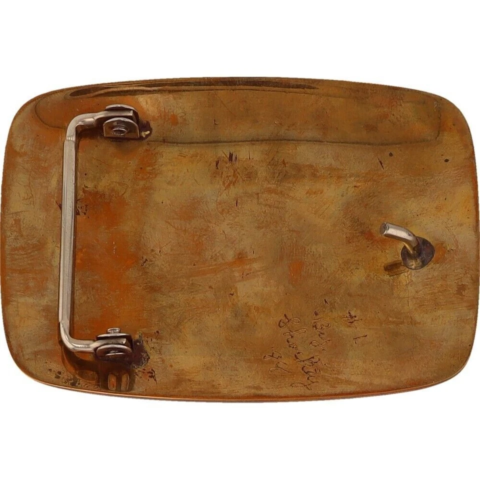 G Silver Brass Asu Arizona State University Sun Devils NOS Vintage Belt Buckle - Image 2 of 4