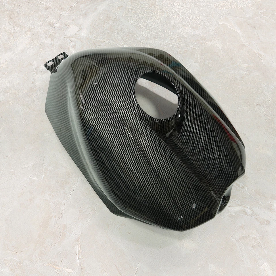 Fuel Gas Tank Cover Black Carbon Fiber Look For Yamaha YZF R1 2004 2005 2006 US - Image 4 of 4