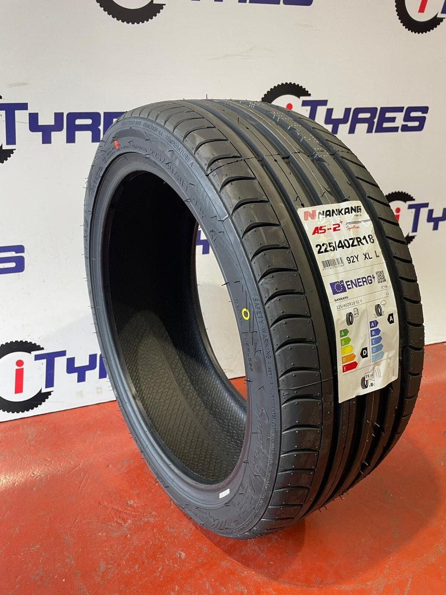 X2 225/40ZR18 92Y XL NANKANG AS-2+ QUALITY TYRES AMAZING (A