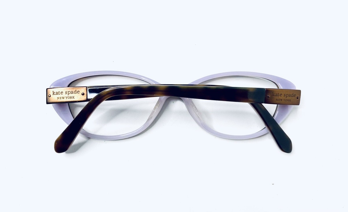 Kate Spade NY Tortoise Lilac Purple Cat Eye Glasses Finley  display picture 1