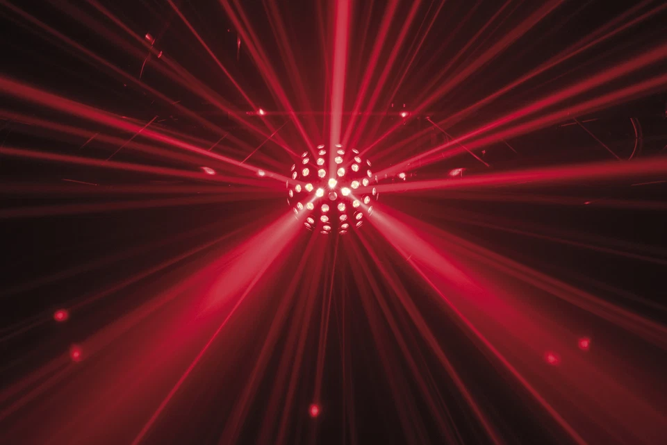 Showtec Colourburst Mirror Ball Effect Light RGBW DMX LED Remote DJ Disco Party - Image 4 of 4