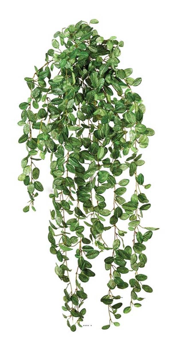 Chute de fittonia artificiel vert L 85 cm avec 706 feuilles pour decoration interieure