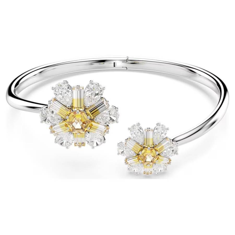 Bracciale Rigido Swarovski Idyllia Fiore 5679937 Bracelet Donna Rodio Giallo