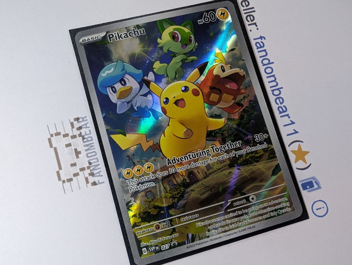 2023 Pikachu FULL ART Pokemon Center Promo card SVP027