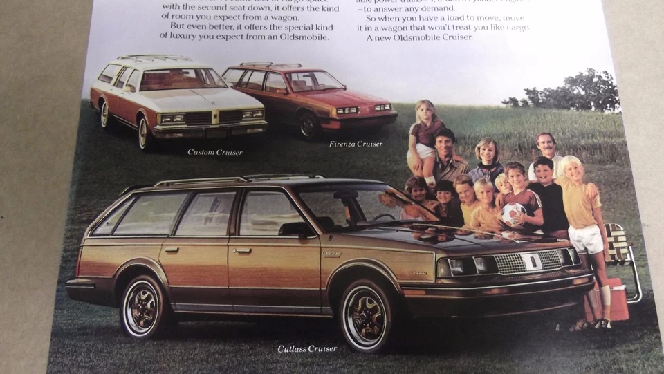 1982 年 OLDSMOBILE 定制 CRUISER CUTLASS FIRENZA WAGON 原版广告 82 OLDS★★ — 第 2/2 张图片