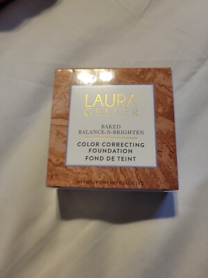 Laura Geller Balance-N-Brighten Baked Color Correcting Foundation/Medium New