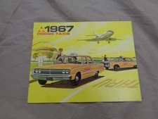1967 Dodge Taxi Brochure 67 Taxicab Polara 318 Coronet sedan