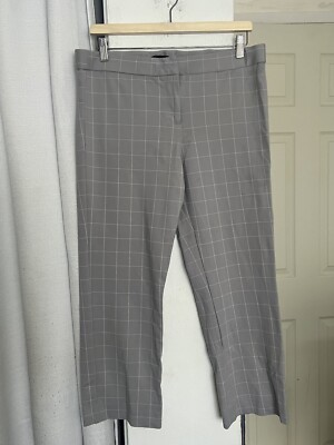Amanda & Chelsea Women s Gray Plaid Straight Leg Jeggings Pants Size 12