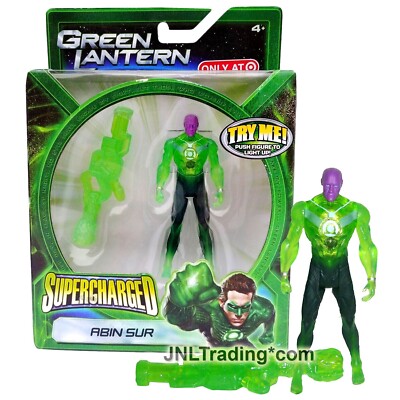 Yr 2011 DC Movie Green Lantern Supercharged 4 Inch Figure ABIN SUR