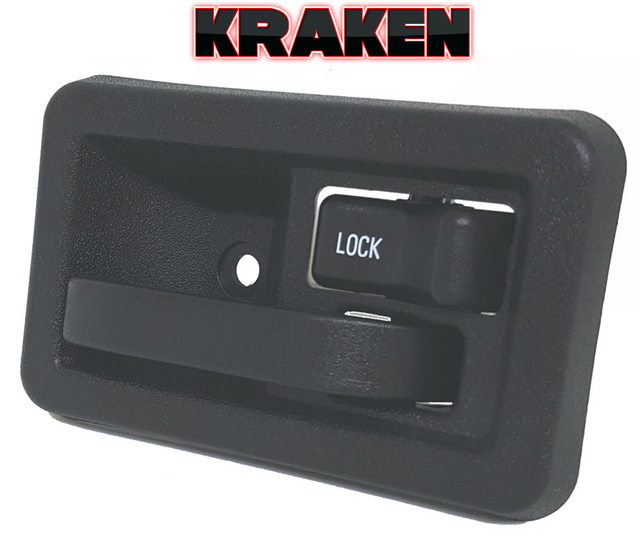 Kraken Inside Door Latch Handle For Jeep Wrangler 8704 W/ Rod Clip