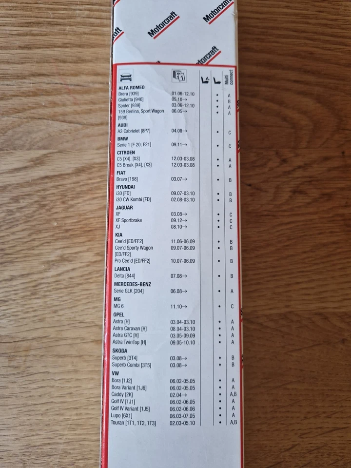 LIMPIAPARABRISAS PLANO MOTORCRAFT 450mm/18 para ALFA ROMEO AUDI BMW JAGUAR 1850103 Foto 4 de 4