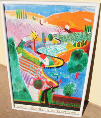 David Hockney b.1937 original vintage poster 
