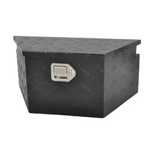 Caja de herramientas de lengüeta de aluminio de 26 x 13,3 x 12" para camión remolque caja de herramientas de almacenamiento con bloqueo