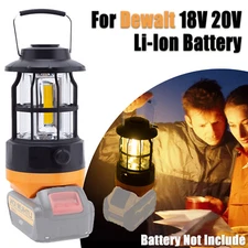 Outdoor LED Work Light For Dewalt 18V 20V Li-Ion Camping Lantern Hanging Light