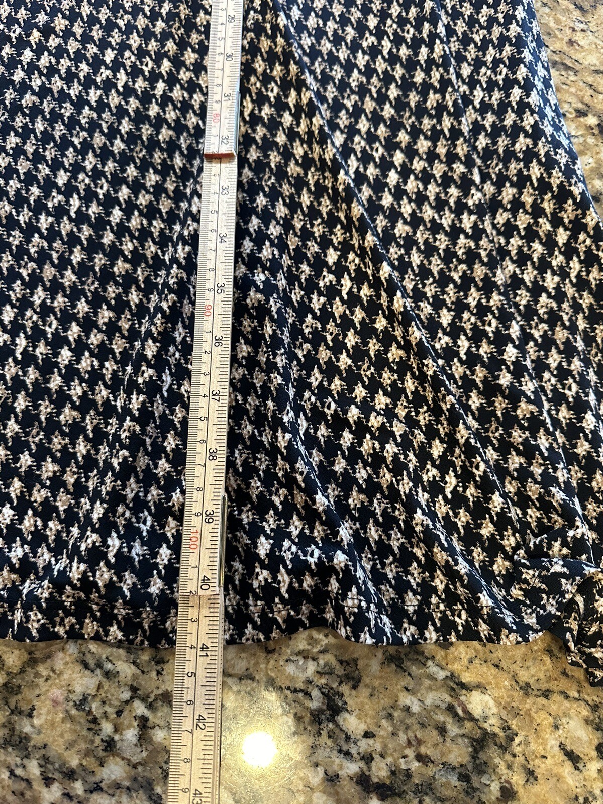 Michael MICHAEL KORS houndstooth pattern cap slee… - image 5