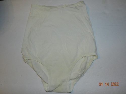 VTG Sears nylon/spandex 26632 SM W5 24-26(260) Panties Granny White delicate