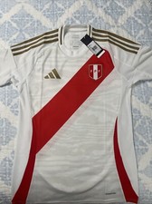 Peru 2024 Home Jersey and Shorts adidas White/Red S-3XL NWT IQ2442