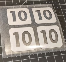 4x Patch Flocage Numéro au