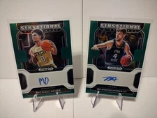 2022 Panini Prism Draft Picks Basketball Autos Brandon Horvath & Michael Devoe 