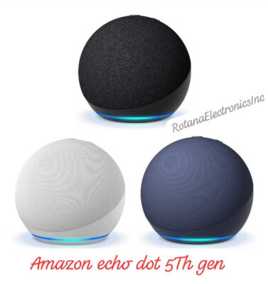 All New_Amazon Echo Dot 5Th Gen Smart Speaker With Alexa, Bigger Vibrant  Sounds