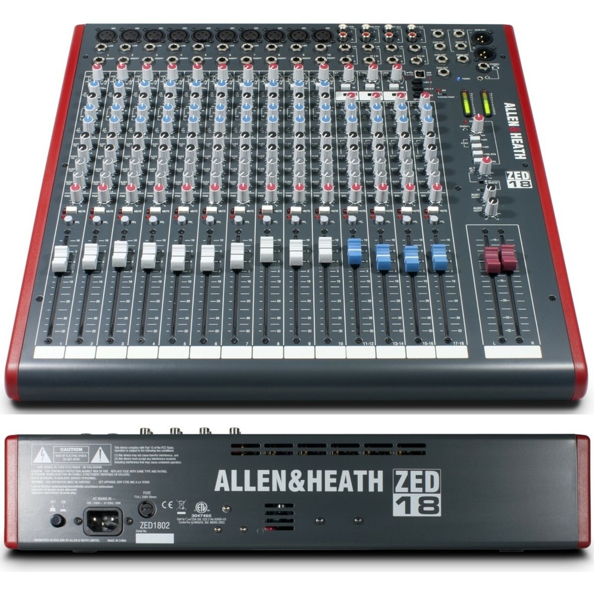 ALLEN & HEATH ZED-18 Compact Multi-Purpose USB Live Recording