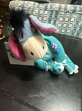 Vintage Disney Store Dinosaur Eeyore Mini Bean Bag Plush 9  NWT