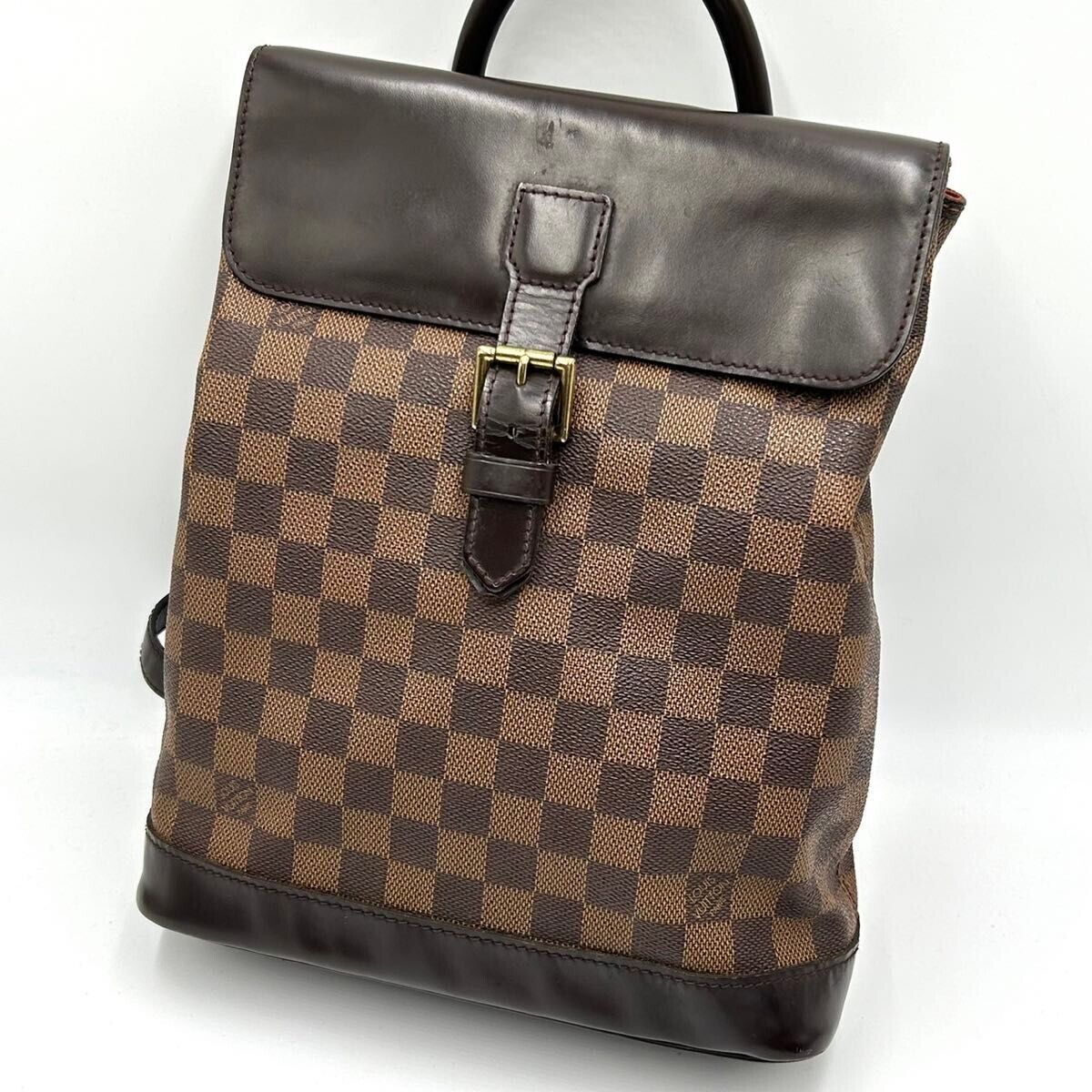 LOUIS VUITTON Soho Brown Backpack N51132 USED Ladies From LOUIS VUITTON Soho Brown Backpack N51132 USED Ladies From