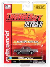 Auto World Thunderjet 1962 Chevy Bel Air HO Slot Car - Silver