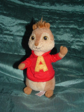 ALVIN AND THE CHIPMUNK SMALL ALVIN 6" CHIPMUNK PLUSH BEANIE SOFT TOY 2009 (b)