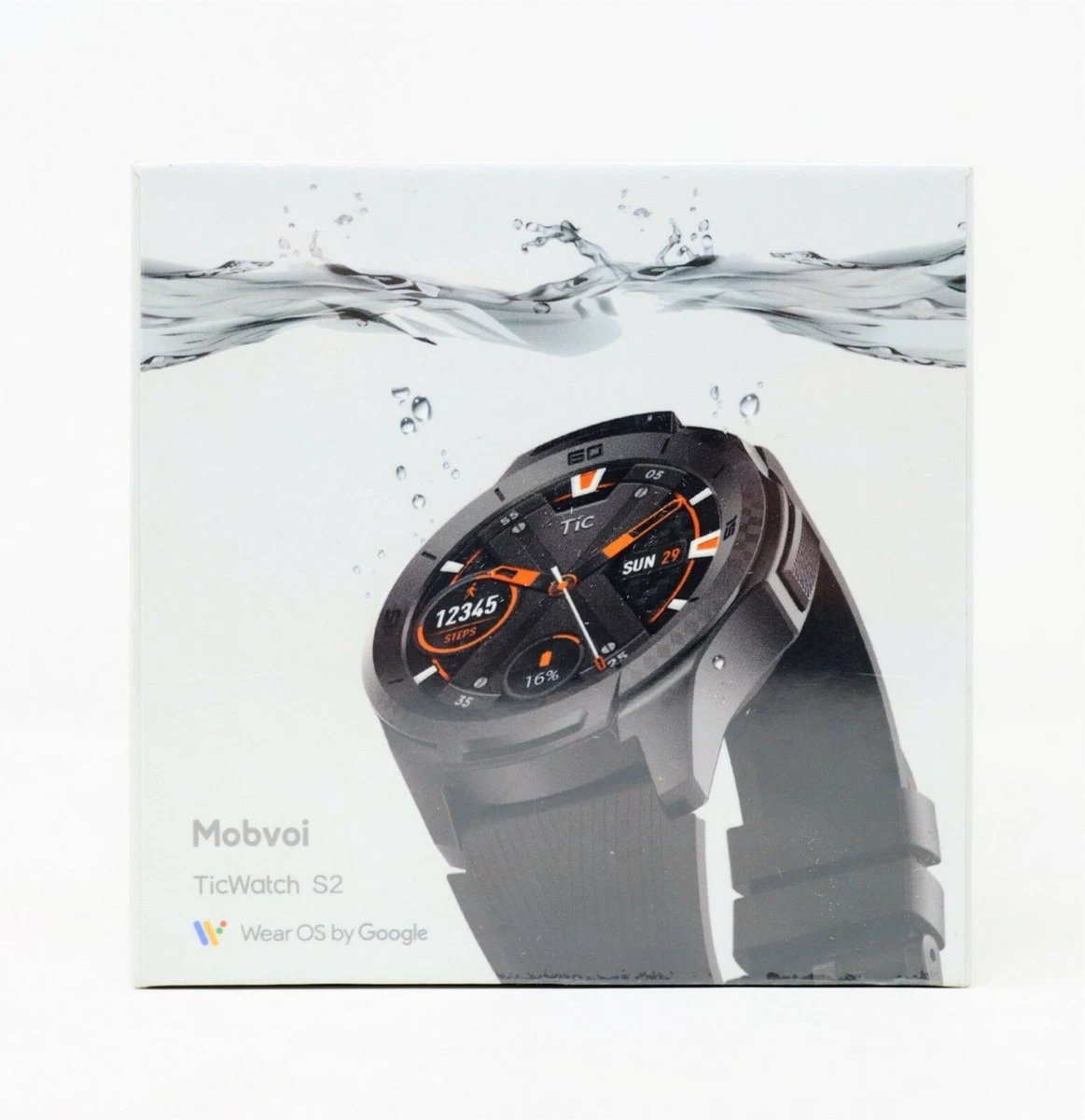 Mobvoi Ticwatch S2 Smartwatch in Midnight Black (Box sealed)