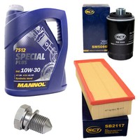 MotoröL Filter Set 10W30 5 Liter + ÖLablassschraube FüR Audi A3 TT VW Golf V
