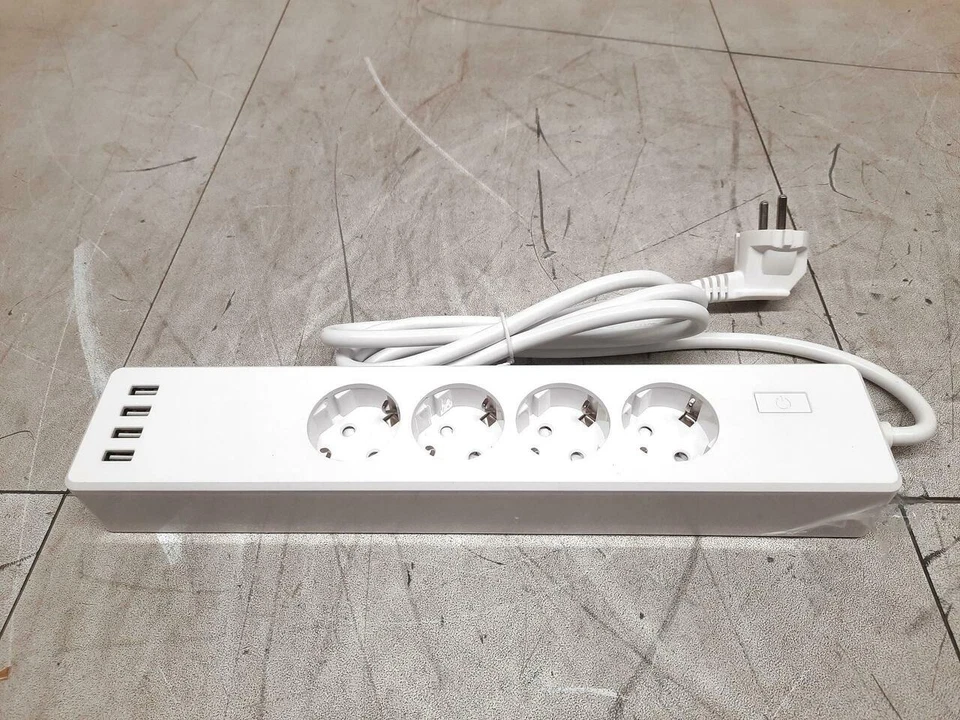 Intelligente Steckerleiste Meross MSS425F WLAN 4x USB 1,8 m weiß B-WARE - Bild 4 von 4