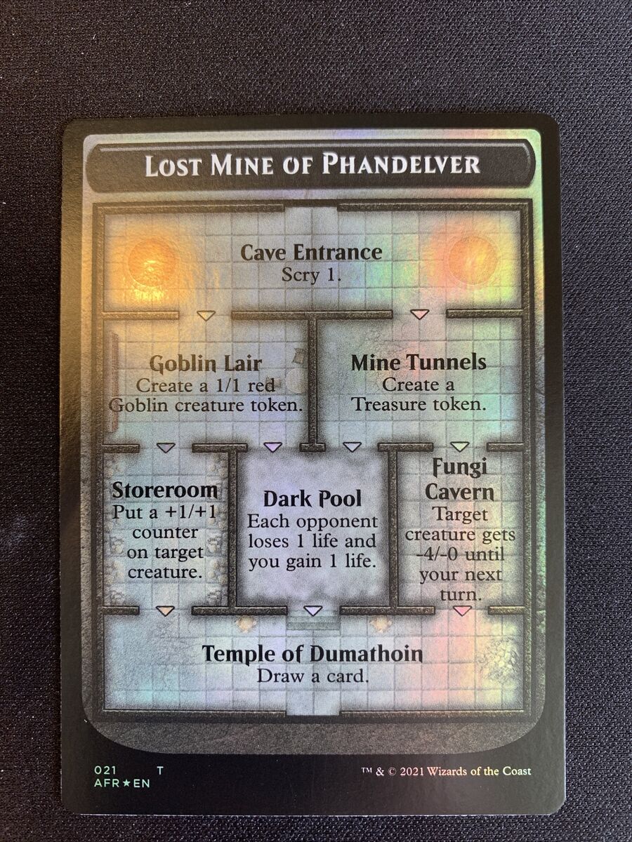 FOIL Magic MTG Lost Mine Of Phandelver / Skeleton Token AFR