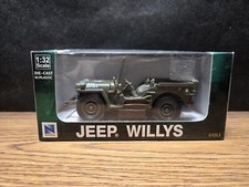 1/32 scale. WWll U. S. Army Jeep. New ray.