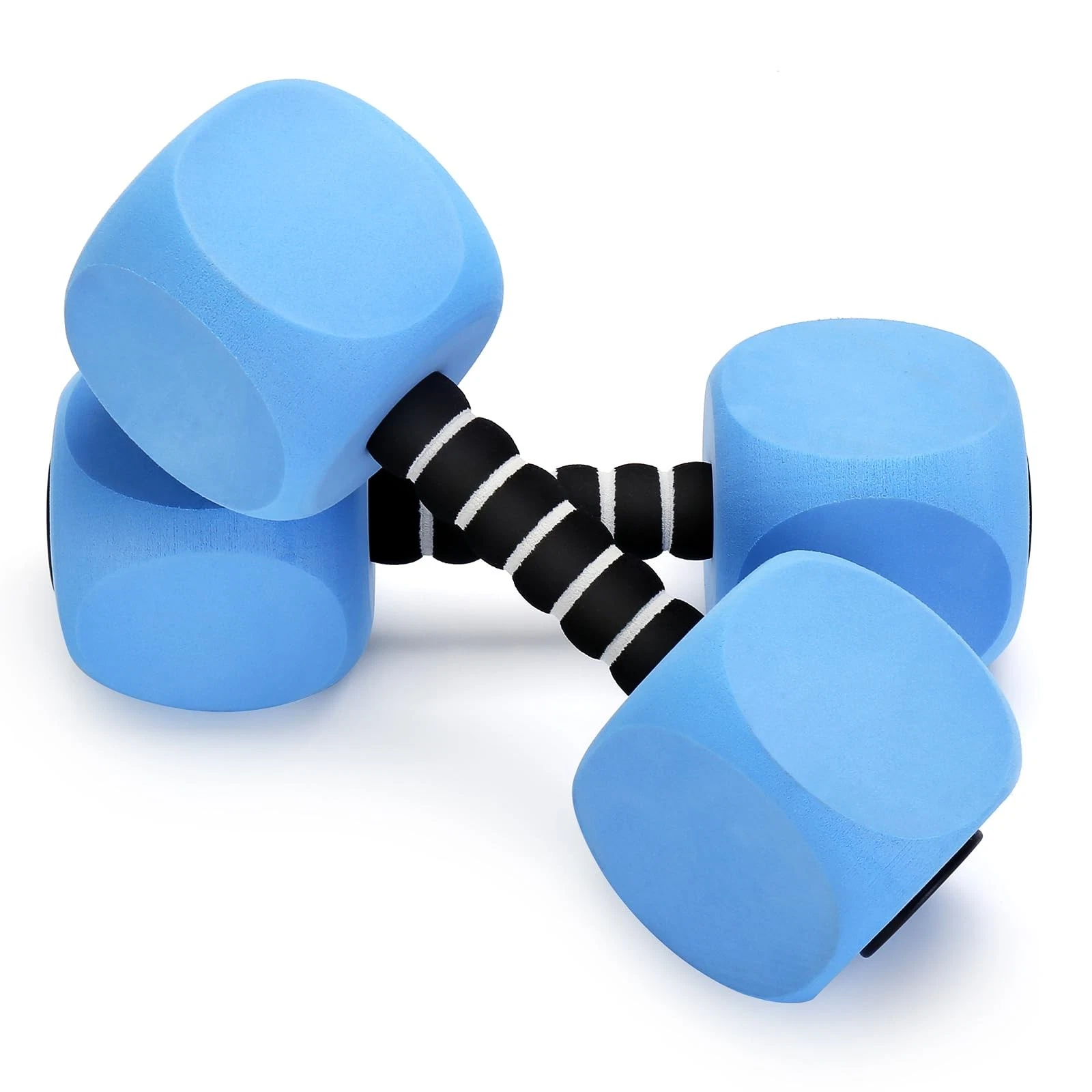 Water Dumbbells, 2Pack Aquatic Exercise Dumbbells, EVA Foam Barbells for Men ...