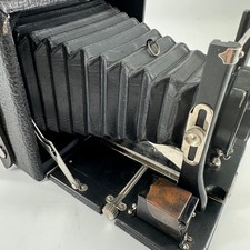1907 Seneca Chautauqua 4x6 Folding Camera w/ Seneca Duo Shutter Plate Holders