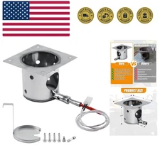 Superior 304 Stainless Steel Fire Burn Pot & Ignitor Kit - Lasting Performance