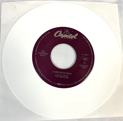 THE BEATLES - A Hard Day's Night / Things We Said Today - WHITE 7" Vinyl Lennon