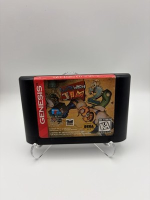 Sega Genesis Earthworm Jim 2 Authentic Game Cartridge 1996, Tested Working