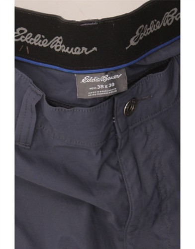 Pantalones informales rectos EDDIE BAUER para hombre W38 L30 azul marino nailon CA07 - Imagen 3 de 3