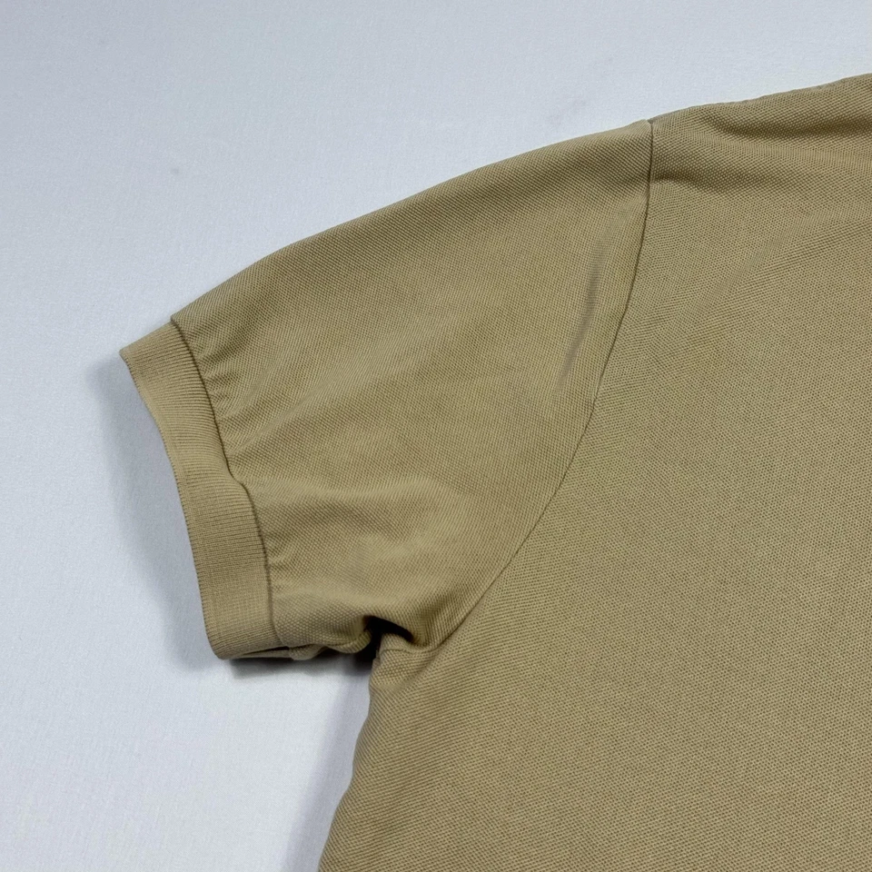 Polo Ralph Lauren Polo Shirt Mens Medium Tan 100% Pima Cotton Embroidered Pony - Image 4 of 4
