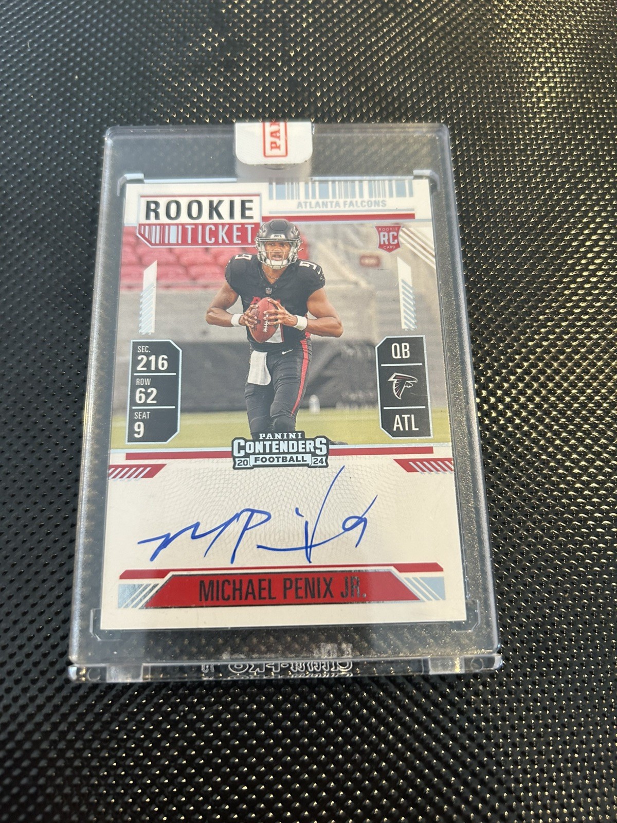 MICHAEL PENIX JR. 2024 PANINI CONTENDERS #102 ROOKIE TICKET RPS AUTO RC