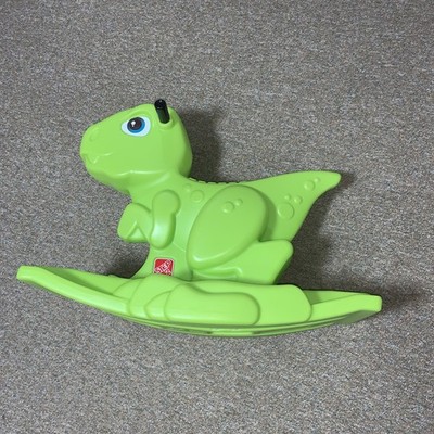 Step 2 Plastic Green Dinosaur Dino Rocker Rocking Horse 